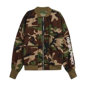 Daniel Patrick Camo Embroidered Sleeve Bomber Men's Size M